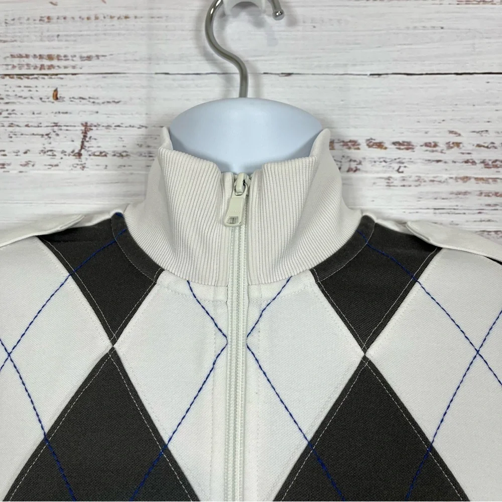 Express white argyle